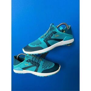 Olukai Miki Trainer Running Athletic Shoe Drop Heel Blue White Womens Size 9.5